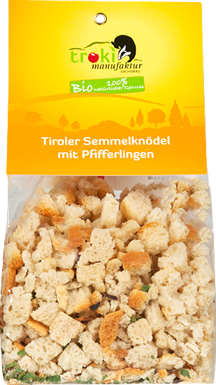 Produktbild zu Artikel Tiroler Semmelknödel mit Pfifferlingen