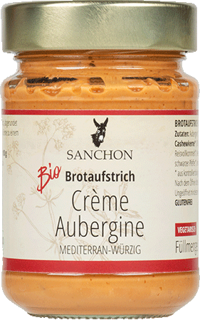 Aufstrich Creme Aubergine