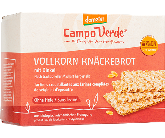 Produktbild zu Artikel Vollkorn Knäckebrot mit Dinkel