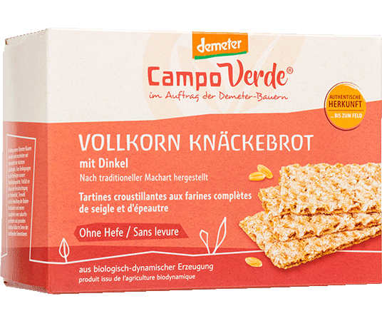 Bild: Vollkorn Knäckebrot mit Dinkel