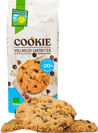 Cookie mit Vollmilch-Zartbitter-Schokolade 