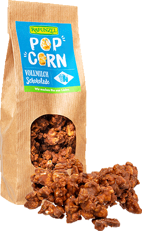 Popcorn mit Vollmilchschokolade