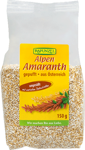 Amaranth, gepufft