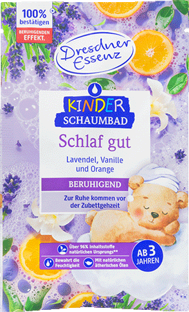 Kinder Schaumbad Schlaf gut