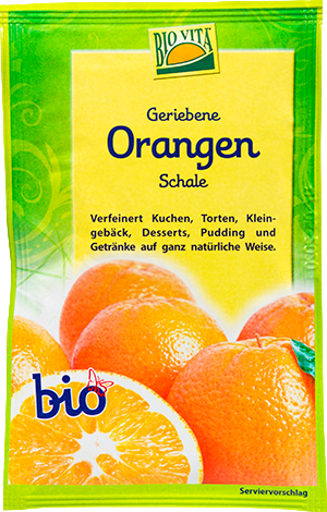 Produktbild zu Artikel Orangenschalen, gerieben 