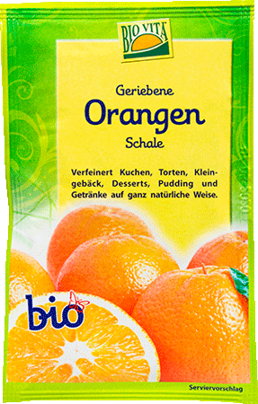 Orangenschalen, gerieben 