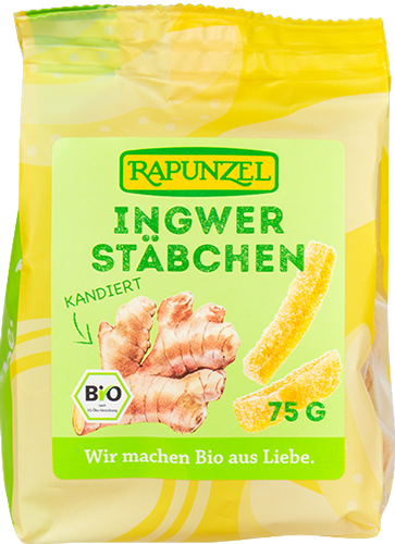 Produktbild zu Artikel Ingwerstäbchen, kandiert
