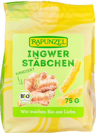 Bild: Ingwerstäbchen, kandiert
