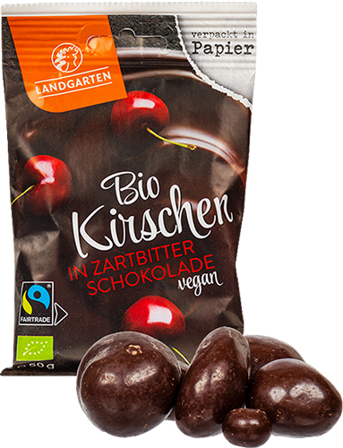 Produktbild 1 zu Artikel Kirschen in Zartbitterschokolade anzeigen