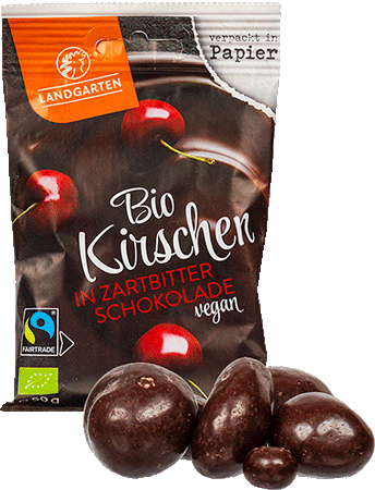 Bild: Kirschen in Zartbitterschokolade