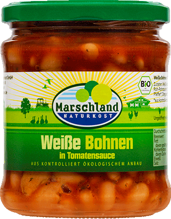 Weiße Bohnen in Tomatensauce 