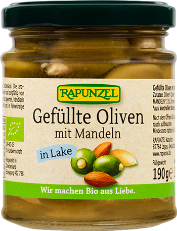 Produktbild zu Artikel Grüne Oliven mit Mandeln