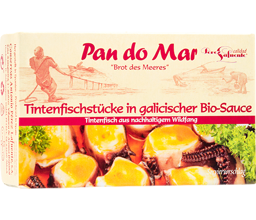 Produktbild zu Artikel Tintenfischstücke in galicischer Bio-Sauce