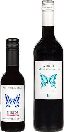 Bild: Kleiner Schmetterling Merlot semiseco