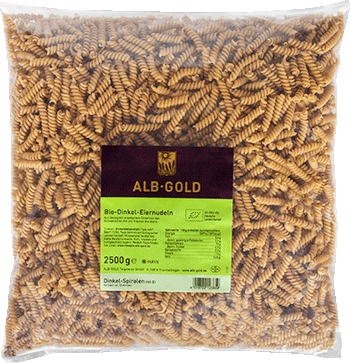 Bild: Dinkel-Spiralnudeln