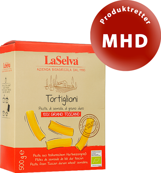Produktbild zu Artikel Tortiglioni aus Hartweizengrieß