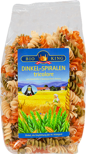 Produktbild zu Artikel Dinkel-Spiralen tricolore