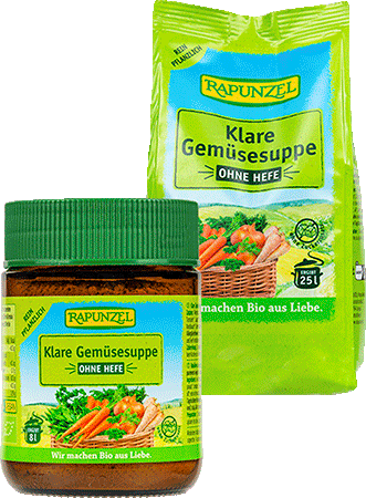Bild: Klare Gemüsesuppe ohne Hefe