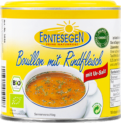 Bouillon mit Rindfleisch