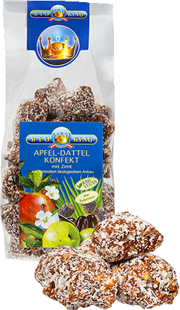 Apfel-Dattel-Konfekt mit Zimt