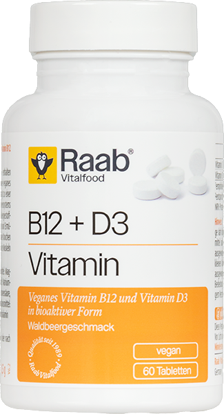 Produktbild zu Artikel Vitamin B12 + D3 Lutschtabletten  