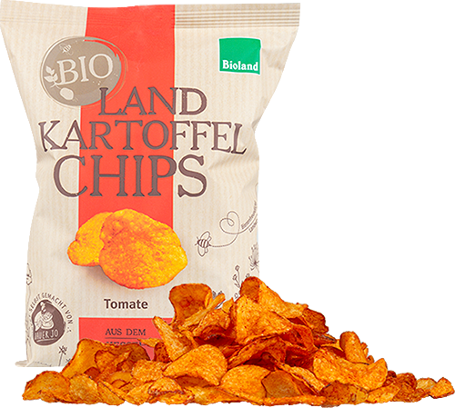 Produktbild zu Artikel Land Kartoffel Chips Tomate