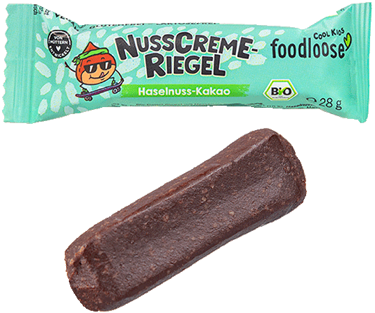 Bild: Haselnuss-Kakao Nusscreme-Riegel