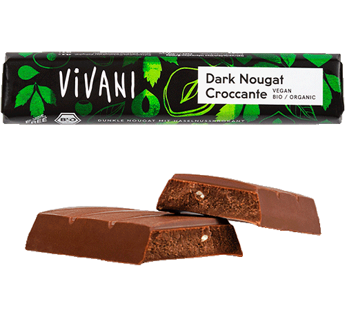 Schokoriegel Dark Nougat Croccante 