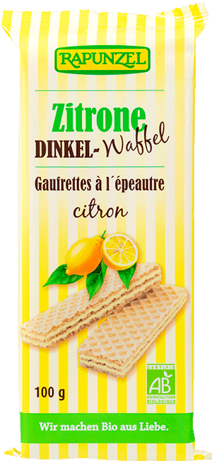 Dinkel-Waffeln Zitrone