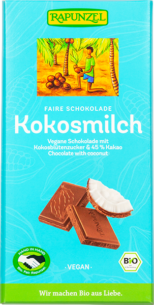 Produktbild zu Artikel Kokosmilch Schokolade