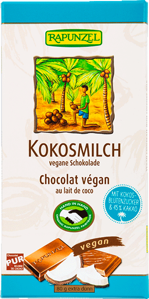 Kokosmilch Schokolade