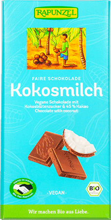 Bild: Kokosmilch Schokolade