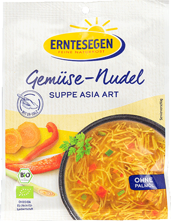 Gemüse-Nudel Suppe Asia Art