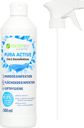 Bild: Pura Active Hand- und Flächendesinfektion