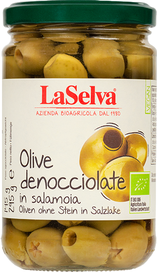 Produktbild zu Artikel Grüne Oliven in Salzlake, ohne Stein