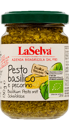 Basilikum Pesto mit Pecorino