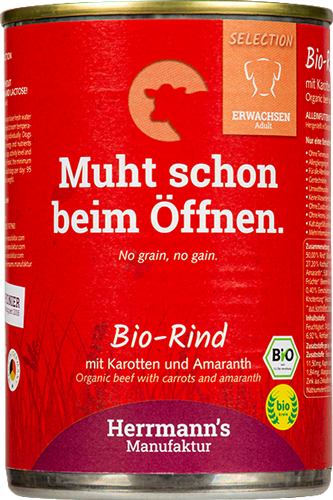 Produktbild zu Artikel Rind mit Karotte und Amaranth