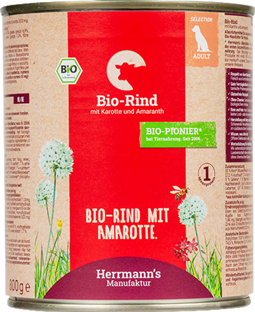 Produktbild zu Artikel Rind mit Karotte und Amaranth