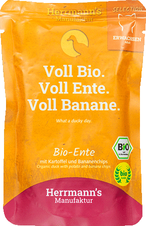 Ente mit Kartoffeln und Bananenchips