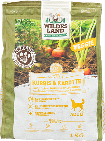 Produktbild zu Artikel Wildes Land PawPrint Veggie Adult