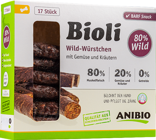 Produktbild zu Artikel Wild-Würstchen mit Gemüse und Kräutern