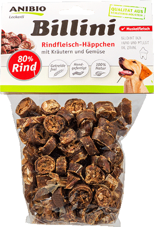 Billini Rindfleisch-Häppchen mit Kräutern und Gemüse