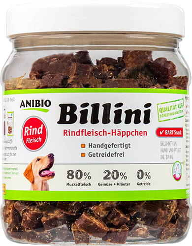 Produktbild zu Artikel Billini Rindfleisch-Häppchen mit Kräutern und Gemüse