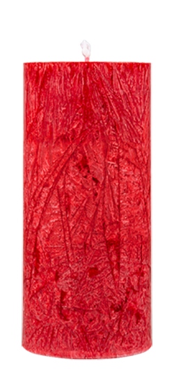Produktbild zu Artikel Stearin Stumpenkerze rot