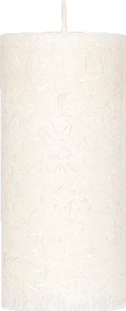 Bild: Stearin Stumpenkerze weiß