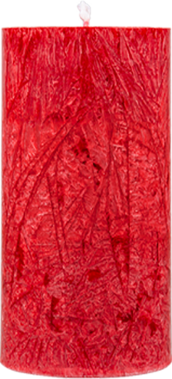 Produktbild zu Artikel Stearin Stumpenkerze rot