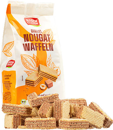 Nougat Waffeln