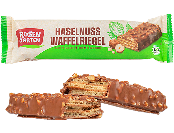 Produktbild zu Artikel Haselnuss Waffelriegel
