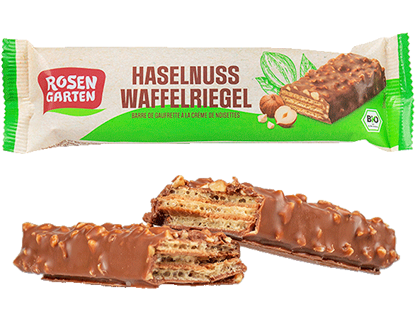 Haselnuss Waffelriegel
