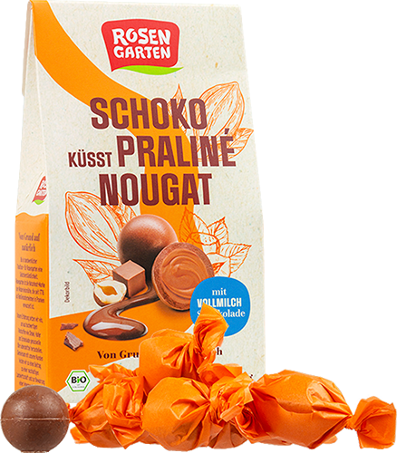 Produktbild zu Artikel Schoko küsst Praliné Nougat